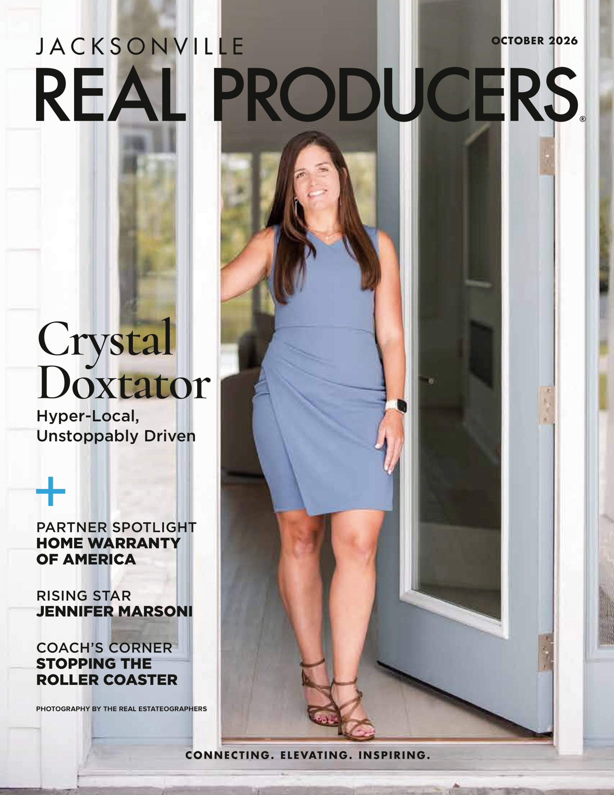 Crystal Doxtator on the cover of Jacksonville Real Producers, October 2026