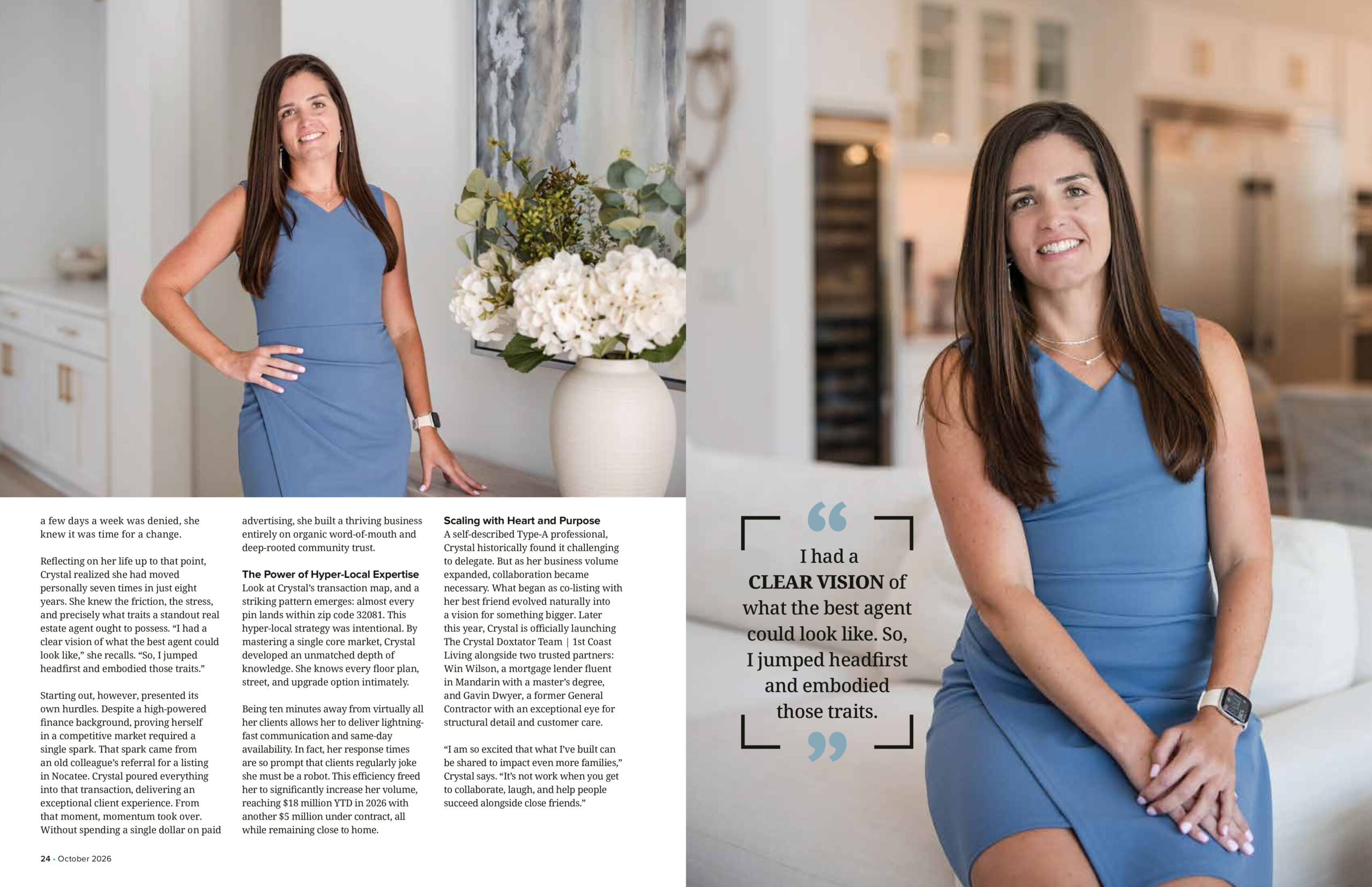 Crystal Doxtator's magazine feature about her real estate business